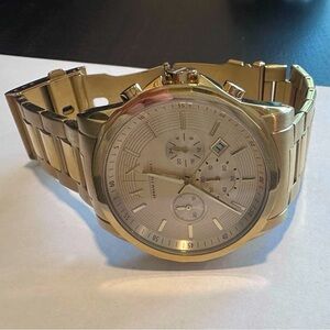 Armani Exchange Metallic Gold Watch